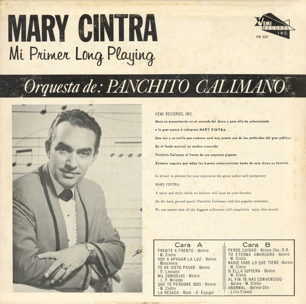 Mi primer long playing - Back Cover